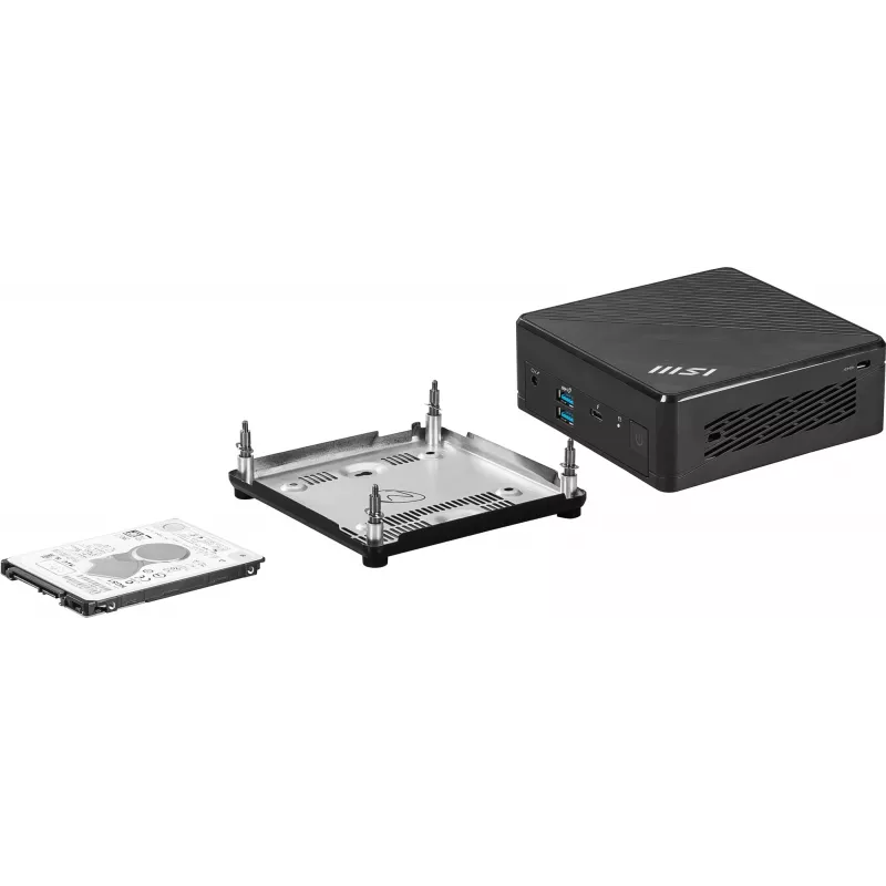 MSI Cubi 5 12M-283BAT Arvuti/tööjaama barebone 0,66L suurune arvuti Must i5-1235U