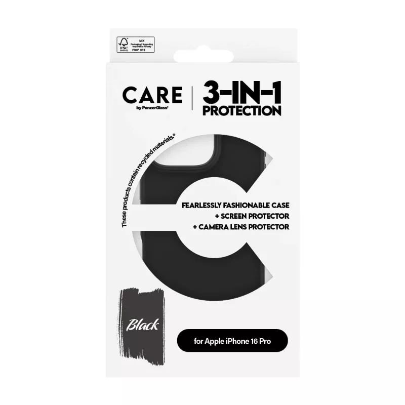 3-ühes komplekt PanzerGlass CARE by Fashion iPhone 16 Pro
