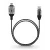 Kaabli ühendusadapter Goobay 74407 USB 3.1 tüüp A RJ45 10 m Must Hõbedane