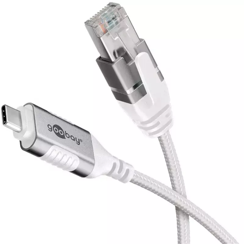 Goobay 74390 kaablisoolisendaja USB 3.1 tüüp A RJ45 valge