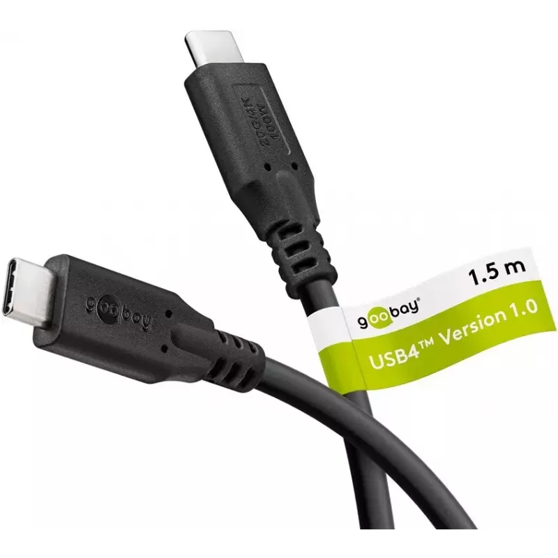 USB-kaabel Goobay 74196 USB4 Gen 2x2 1.5m USB-C must