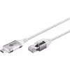 Goobay 74386 kaabli soovahetaja USB 3.1 tüüp A RJ45 valge
