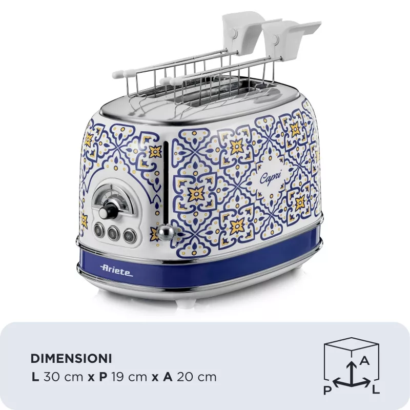 Ariete 0155/0C röster 2 viilu 815 W sinine mitmevärviline