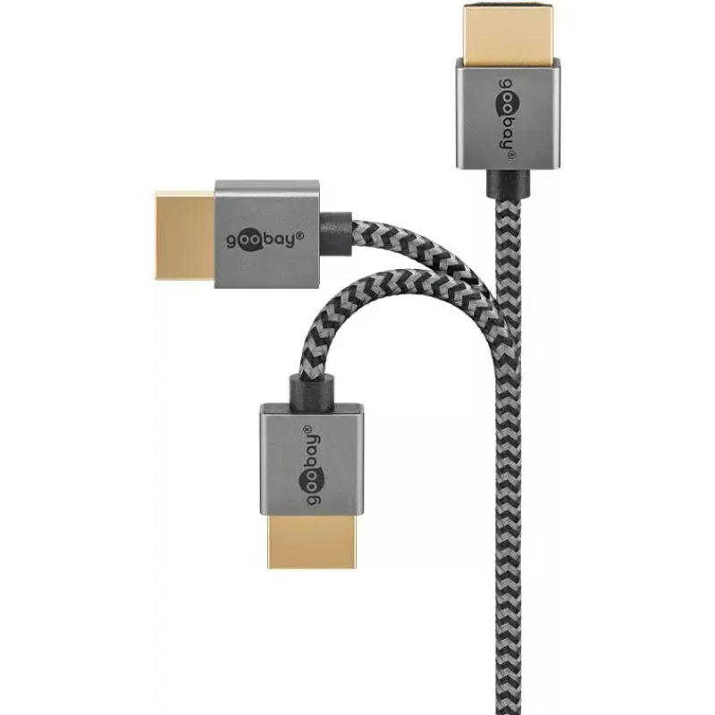 Goobay HDMI-kaabel 1 m tüüp A isane-isane 18 Gbit/s hall