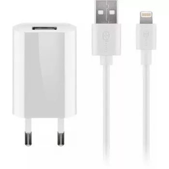 Laadijakomplekt Goobay 5W Apple Lightning siseruumide vahelduvvoolu mobiiltelefon