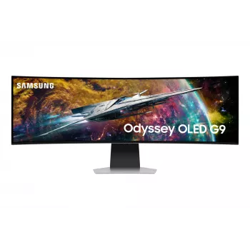 Samsung G95SC arvutimonitor 124,5 cm (49 tolli) 5120 x 1440 pikslit Dual QHD OLED hõbedane