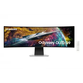 Samsung G95SC arvutimonitor 124,5 cm (49 tolli) 5120 x 1440 pikslit Dual QHD OLED hõbedane