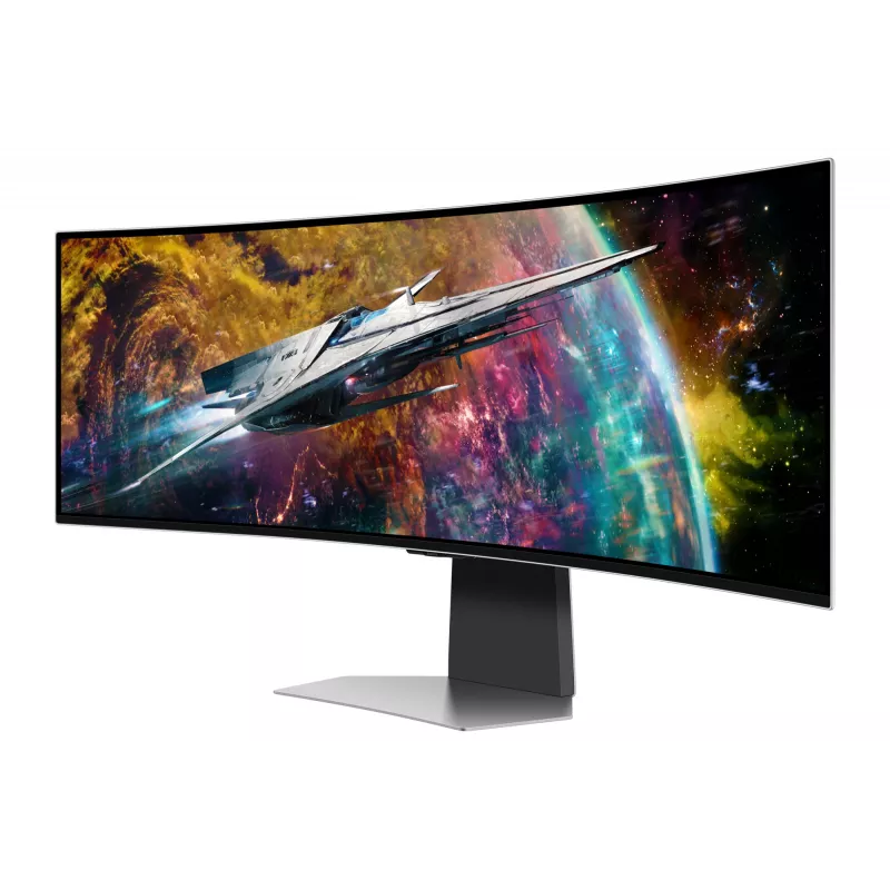 Samsung G95SC arvutimonitor 124,5 cm (49 tolli) 5120 x 1440 pikslit Dual QHD OLED hõbedane
