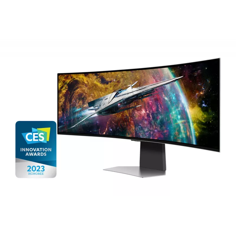 Samsung G95SC arvutimonitor 124,5 cm (49 tolli) 5120 x 1440 pikslit Dual QHD OLED hõbedane