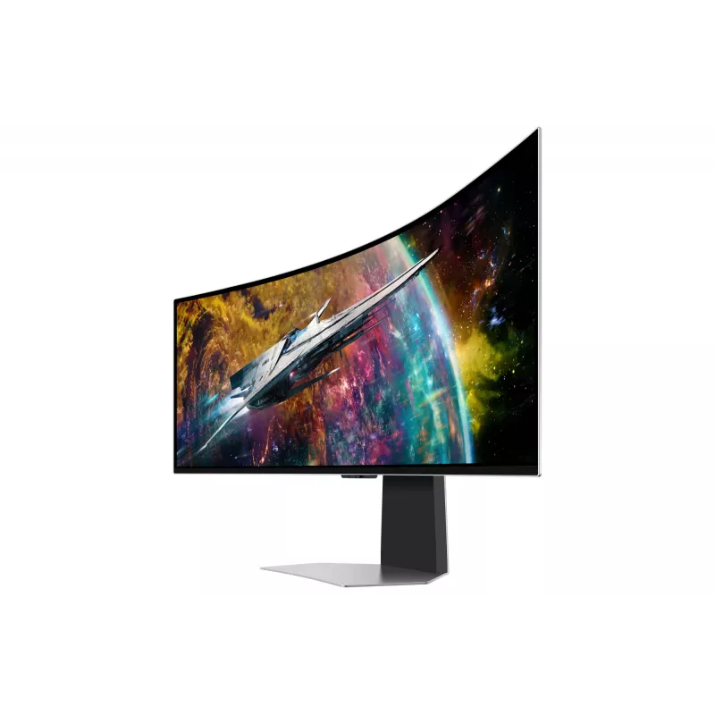 Samsung G95SC arvutimonitor 124,5 cm (49 tolli) 5120 x 1440 pikslit Dual QHD OLED hõbedane
