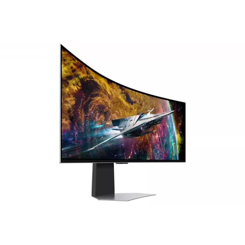 Samsung G95SC arvutimonitor 124,5 cm (49 tolli) 5120 x 1440 pikslit Dual QHD OLED hõbedane
