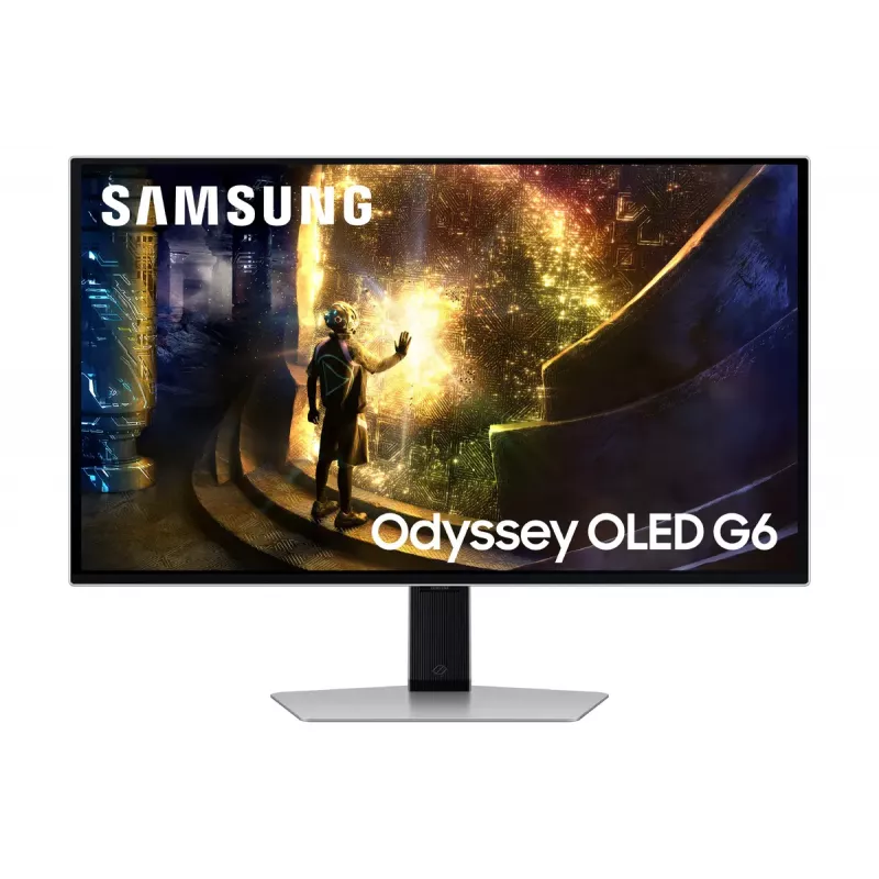 Samsung G61SD arvutimonitor 68,6 cm (27 tolli) 2560 x 1440 Quad HD OLED hõbedane