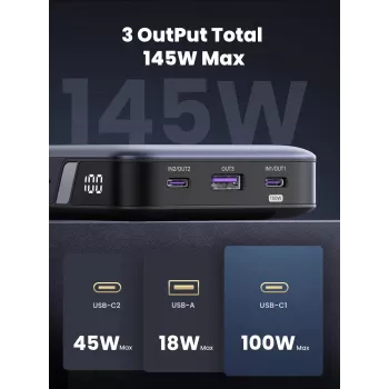 Kaasaskantav akupank Ugreen 90597A 25000 mAh