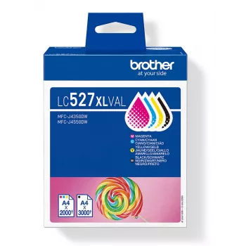 Kassett Brother LC-527XLVAL Multipack MFCJ4350DW/4550DW Värviline
