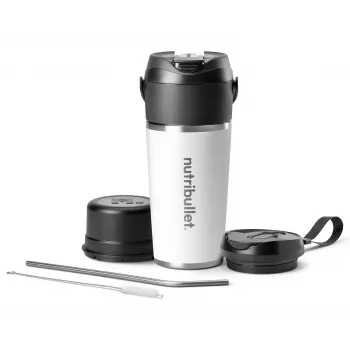 NutriBullet Flip 0,59 L kaasaskantav blender must, valge