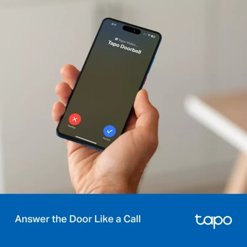 TP-Link Tapo D205 videouksesüsteem 3 MP Must