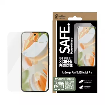 Ekraanikaitse PanzerGlass SAFE. ühilduv Google Pixel 10 10 Pro 9 9 Pro Kriimustus- ja löögikindel