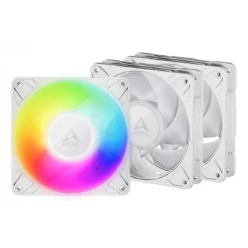 ARCTIC Freezer P12 Pro A-RGB (Valge) - 3-pakk 120 mm A-RGB PWM ventilaator kaabli jagajaga