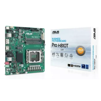 Emaplaat ASUS Pro H810T-CSM Intel H810 LGA 1851 mini ITX DDR5 128GB