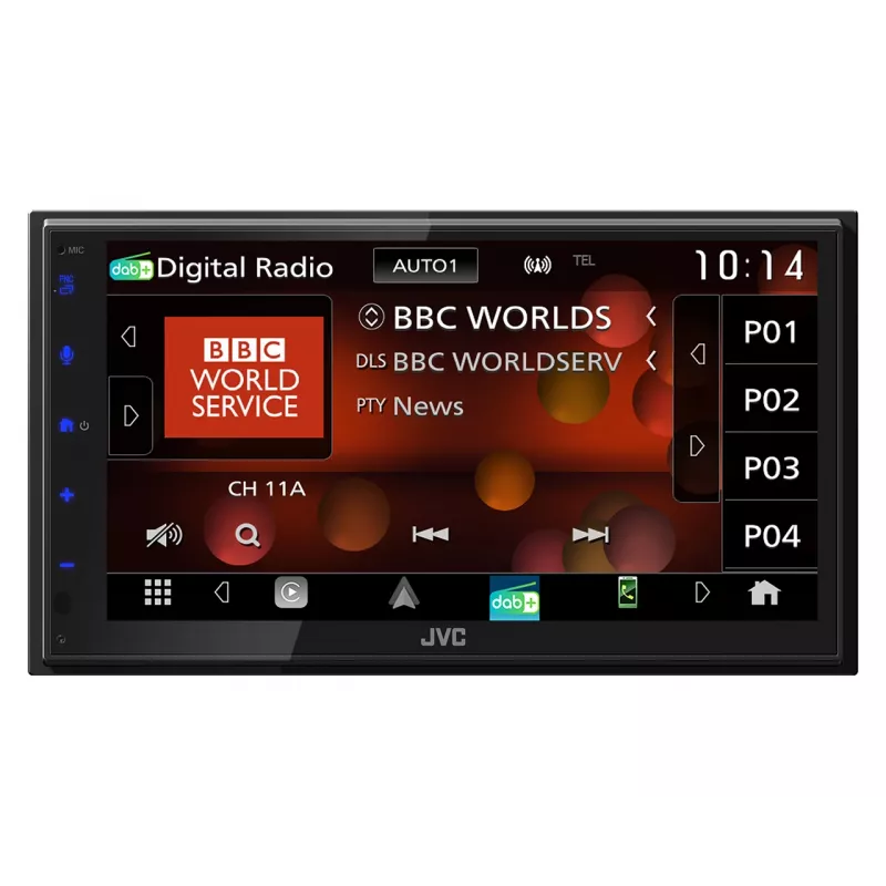 JVC KW-M695DBW auto meediumajaja Must Wi-Fi 200 W Bluetooth