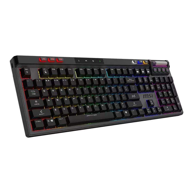 MSI Strike Pro Wireless vaikne mehaaniline mänguklaviatuur, DE (QWERTZ) paigutus, must