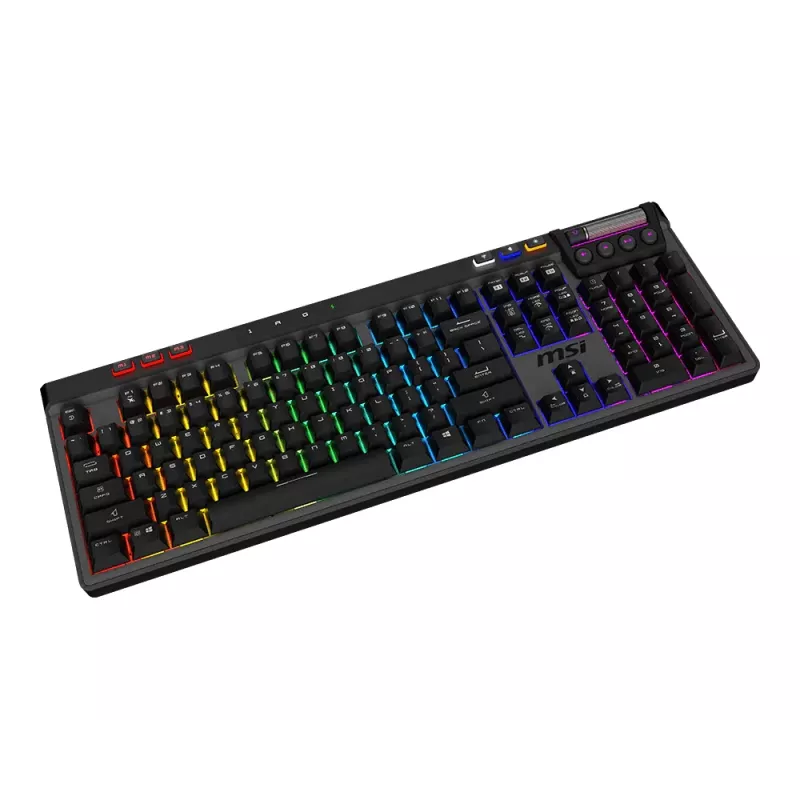 MSI Strike Pro Wireless vaikne mehaaniline mänguklaviatuur, DE (QWERTZ) paigutus, must