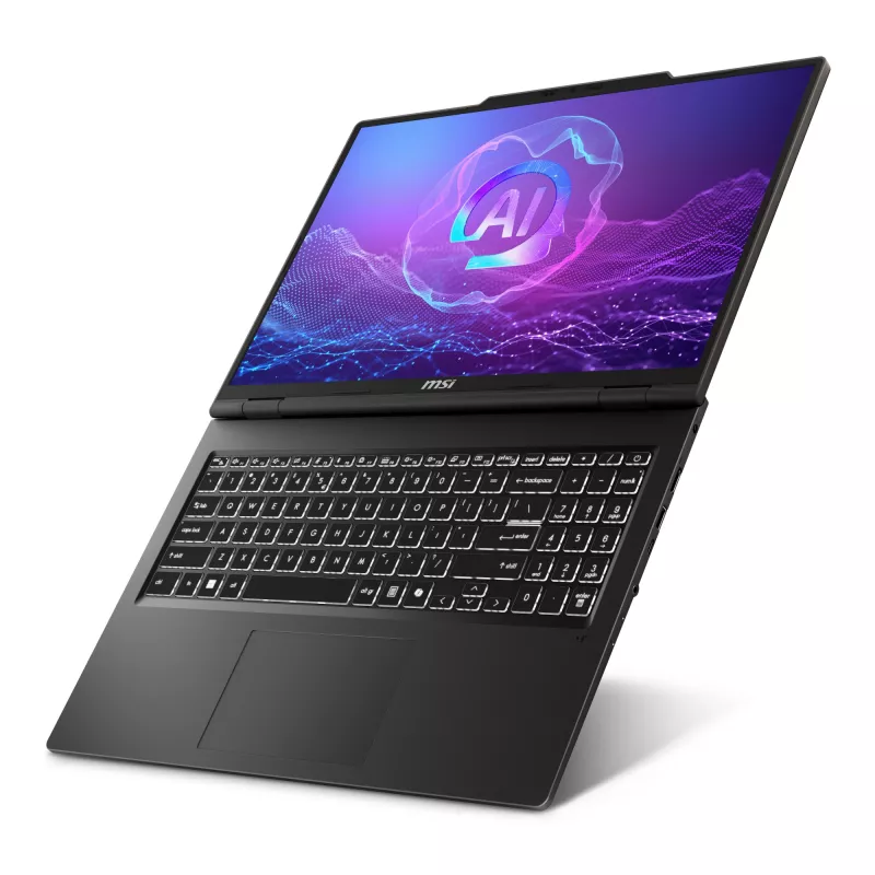 MSI Venture A16 AI+ A3HMG-036DE sülearvuti, AMD Ryzen AI 5 340, 16-tolline, 16GB DDR5, 512GB SSD, Windows 11 Home