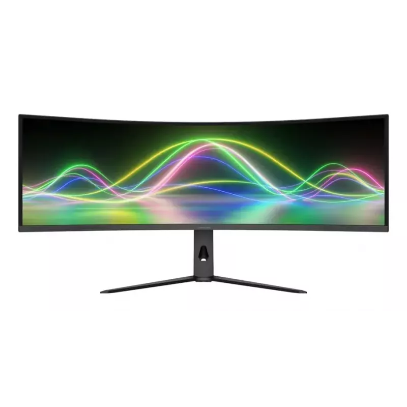 LC-Power LC-M49QCK 49-tolline Dual QHD (5120×1440) kumer VA LCD monitor, 3 ms, 32:9, VESA, kõrguse reguleerimisega, must