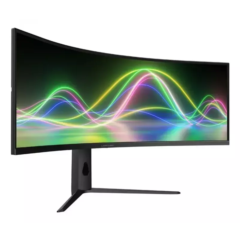LC-Power LC-M49QCK 49-tolline Dual QHD (5120×1440) kumer VA LCD monitor, 3 ms, 32:9, VESA, kõrguse reguleerimisega, must