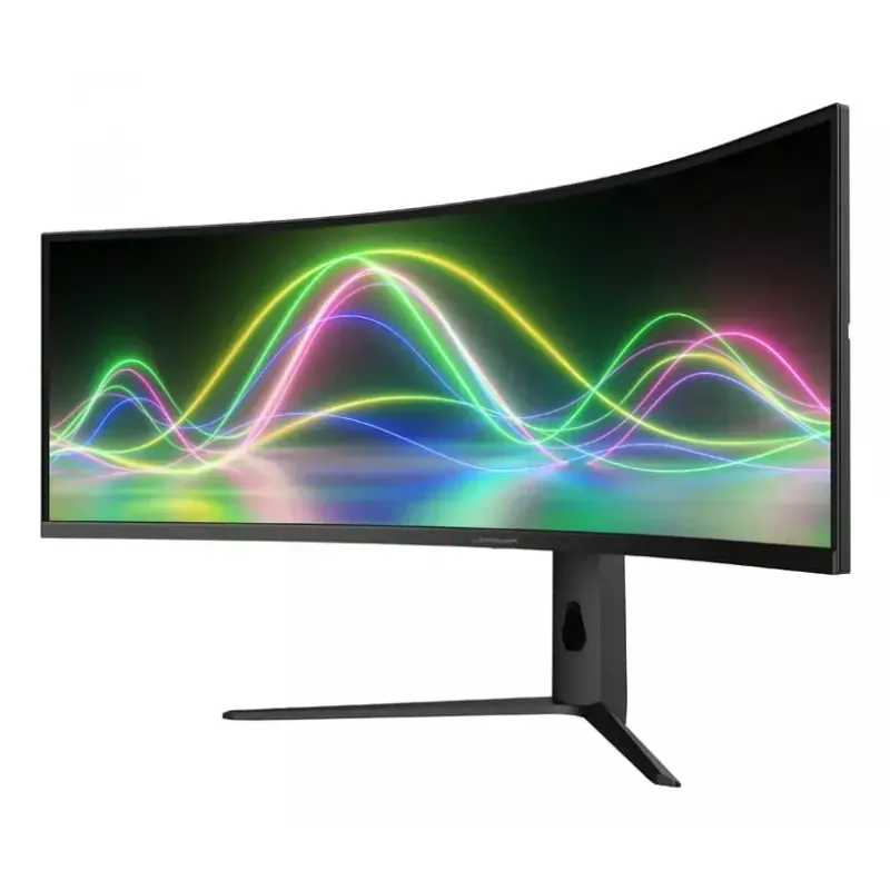 LC-Power LC-M49QCK 49-tolline Dual QHD (5120×1440) kumer VA LCD monitor, 3 ms, 32:9, VESA, kõrguse reguleerimisega, must