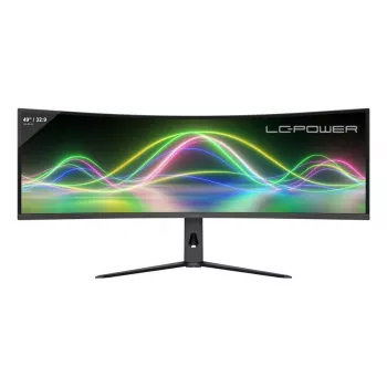 LC-Power LC-M49QCK 49-tolline Dual QHD (5120×1440) kumer VA LCD monitor, 3 ms, 32:9, VESA, kõrguse reguleerimisega, must