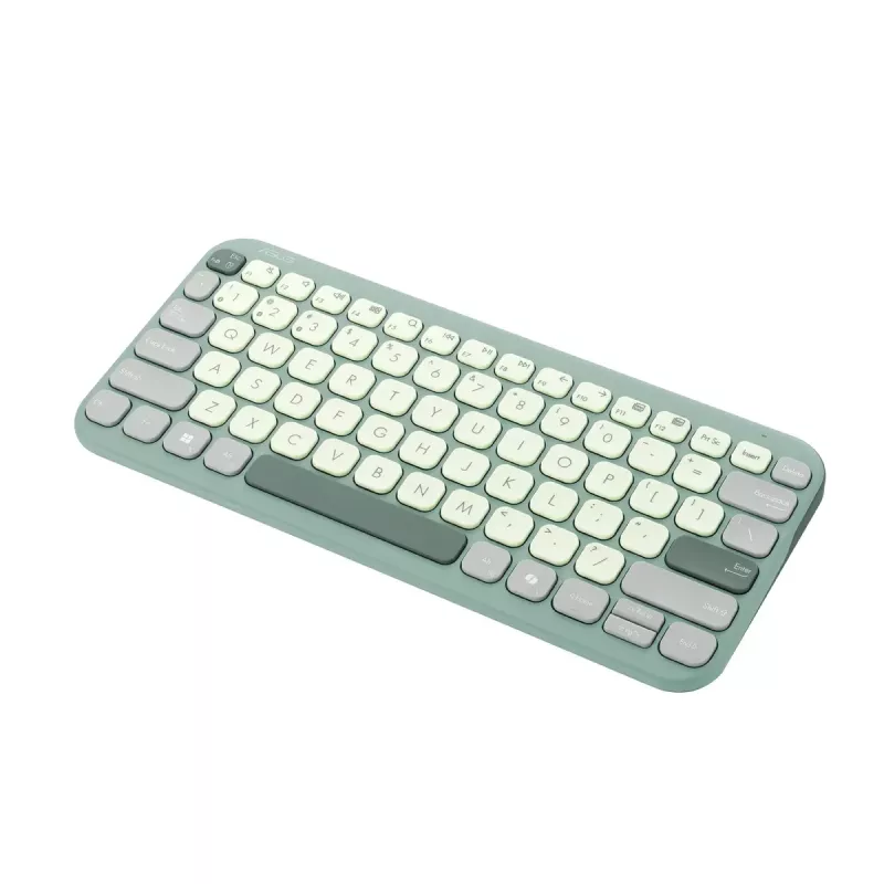 ASUS KW100 /GN/GE/81 klaviatuur Kodu Bluetooth QWERTZ Saksa Roheline, Heleroheline