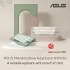 ASUS KW100 /GN/GE/81 klaviatuur Kodu Bluetooth QWERTZ Saksa Roheline, Heleroheline