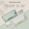 ASUS KW100 /GN/GE/81 klaviatuur Kodu Bluetooth QWERTZ Saksa Roheline, Heleroheline