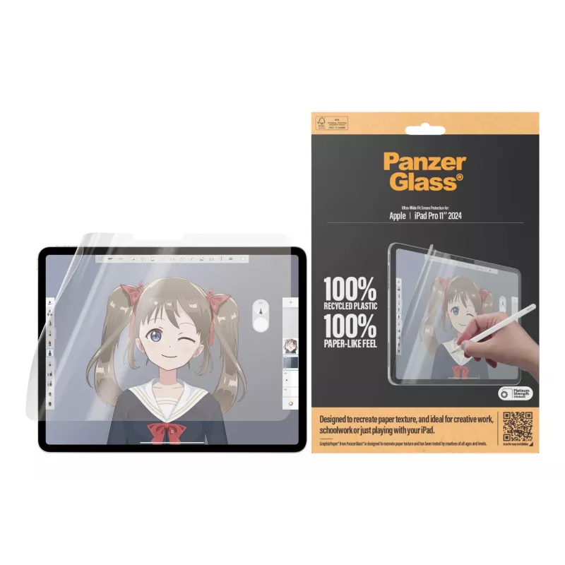 PanzerGlass ® GraphicPaper® ekraanikaitse iPad Pro 11'' (2024-2025) | Ultra-Wide Fit