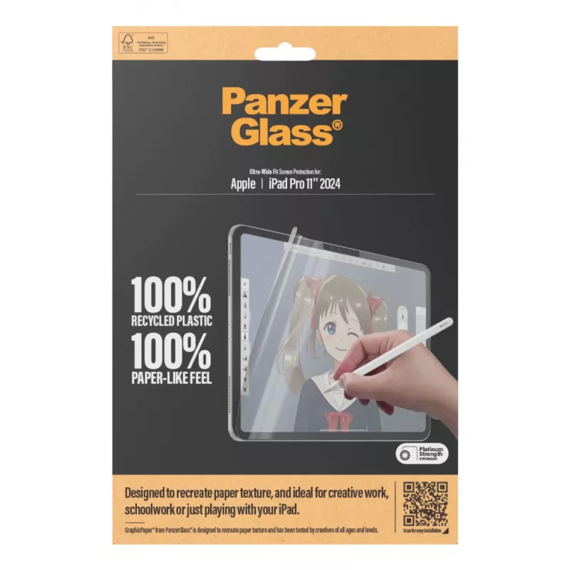 PanzerGlass ® GraphicPaper® ekraanikaitse iPad Pro 11'' (2024-2025) | Ultra-Wide Fit
