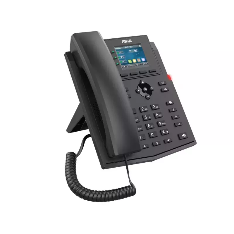 IP-telefon Fanvil X303-2 Must 4 liini LCD Juhtmega telefonitoru