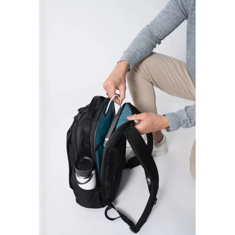 Seljakott HYPER HyperPack HP21PBKGL sülearvutitele kuni 40,6 cm (16 inch) — must, PET/polüester