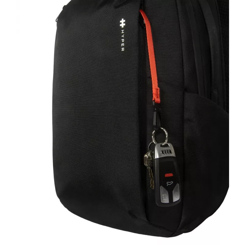 Seljakott HYPER HyperPack HP21PBKGL sülearvutitele kuni 40,6 cm (16 inch) — must, PET/polüester