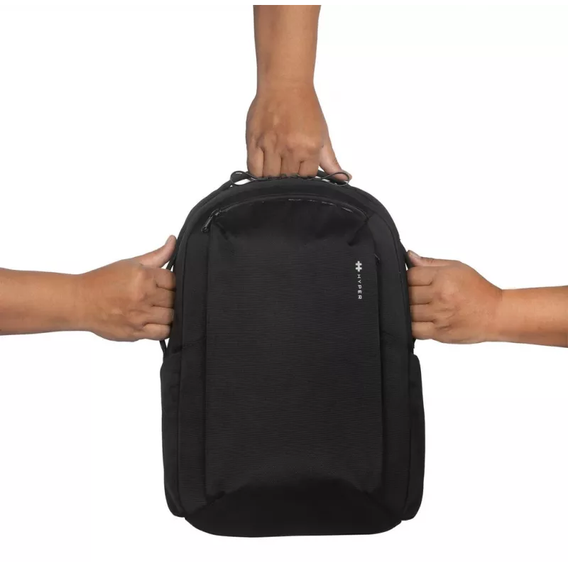 Seljakott HYPER HyperPack HP21PBKGL sülearvutitele kuni 40,6 cm (16 inch) — must, PET/polüester