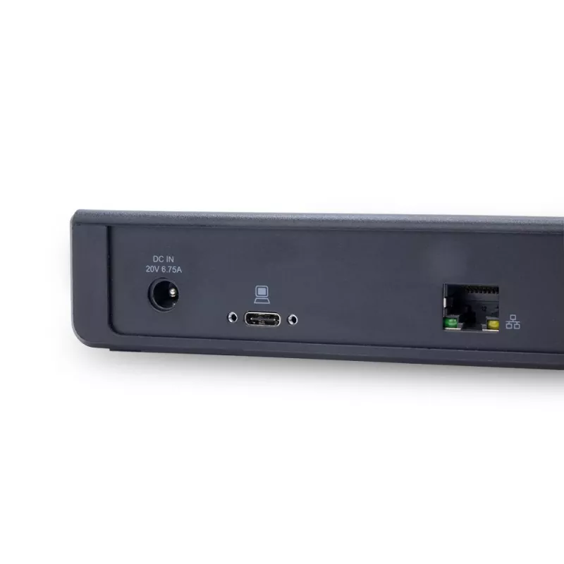 TERRA 1480374 sülearvuti dokk/pordireplikaator Juhtmega USB 3.2 Gen 1 (3.1 Gen 1) USB-C Must