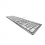 CHERRY KC 6000 õhuke klaviatuur universaalne USB AZERTY Belgia hõbedane, valge