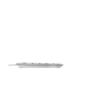 CHERRY KC 6000 õhuke klaviatuur universaalne USB AZERTY Belgia hõbedane, valge