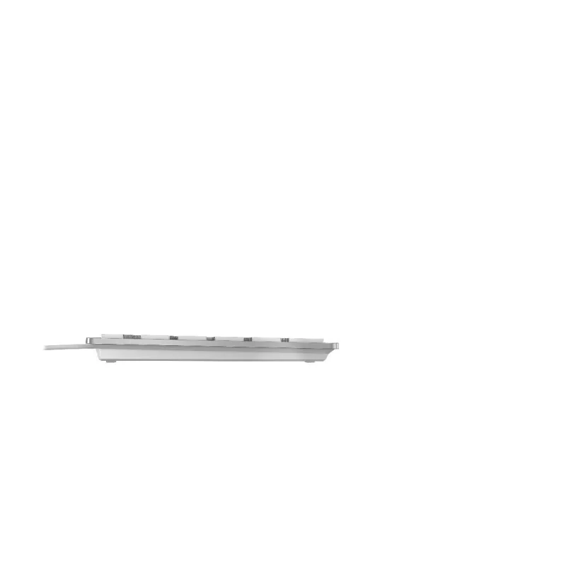 CHERRY KC 6000 õhuke klaviatuur universaalne USB AZERTY Belgia hõbedane, valge