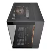 COUGAR PC Midi Tower Case FV150 ARGB — Must, ATX/MicroATX/Mini-ITX, 3x120mm ees + 1x120mm taga, 2x3.5 tolli & 2x2.5 tolli pesad