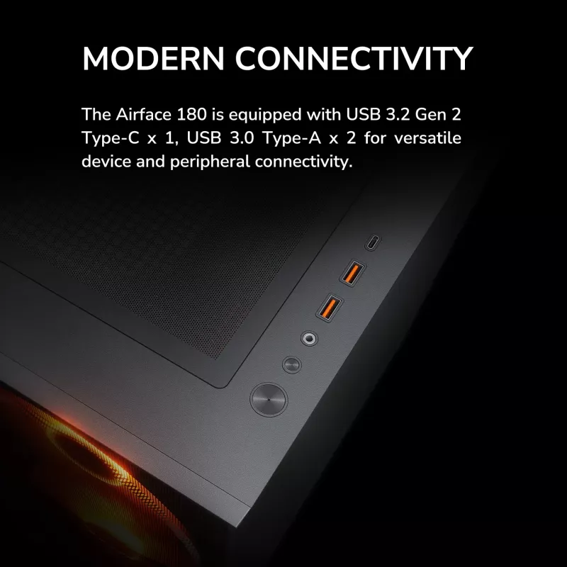 COUGAR Midi Tower Case, Airface 180, ARGB, Must