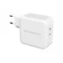 Conceptronic ALTHEA 2-pordiline 100 W GaN USB-C PD laadija, sisetingimustesse, vahelduvvool, 5 V, 5 A, valge