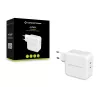 Conceptronic ALTHEA 2-pordiline 100 W GaN USB-C PD laadija, sisetingimustesse, vahelduvvool, 5 V, 5 A, valge
