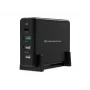 Conceptronic OZUL 4-pordiline 65 W USB PD lauaarvuti laadija, sisetingimustesse, vahelduvvool, 5 V, must