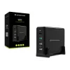 Conceptronic OZUL 4-pordiline 65 W USB PD lauaarvuti laadija, sisetingimustesse, vahelduvvool, 5 V, must